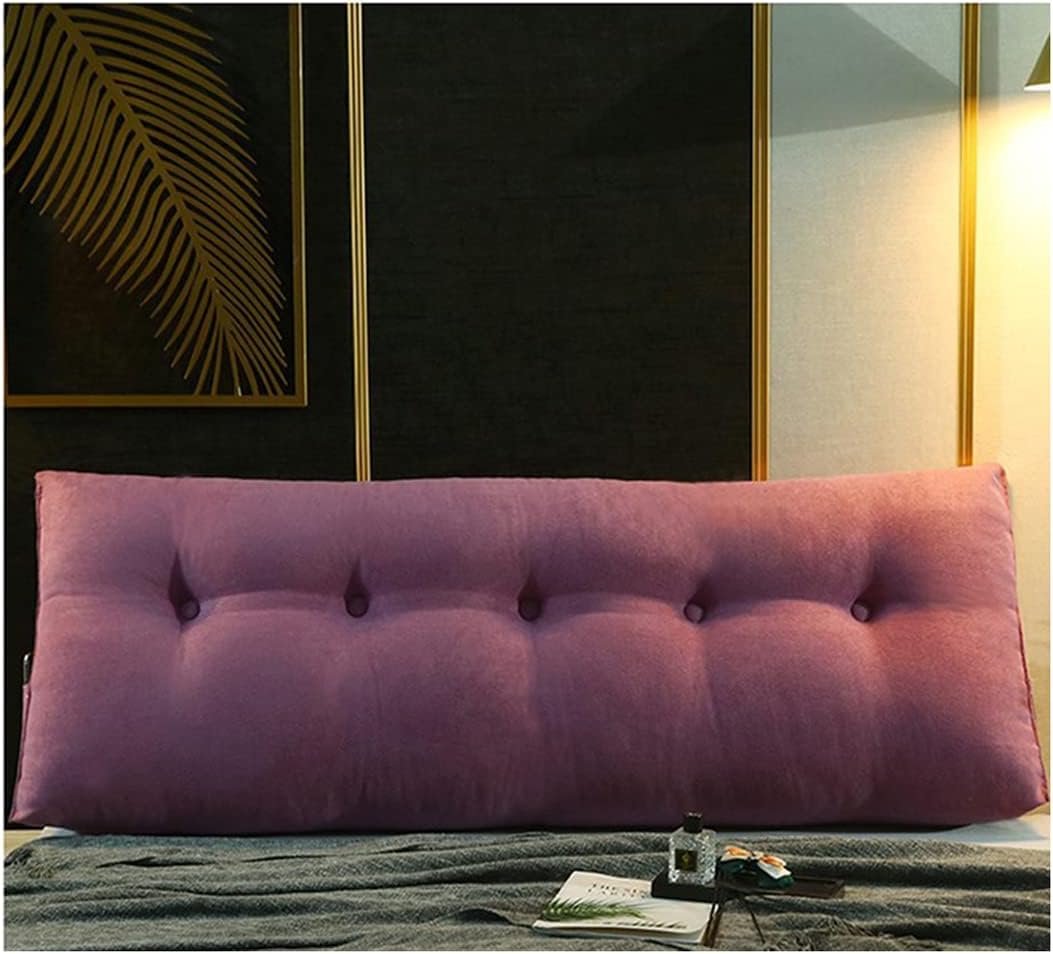 Reading Wedge Pillow Headboard Cushion Removable Triangle Waist Cushions, for Sofa Bed Office Chair Rest Pad, Microfiber Reading Pillows,G,60x50x20cm