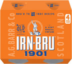 IRN-BRU 1901, 4 Pack A Very Special Vintage Recipe, No Caffeine, Full Sugar, Taste The First Ever IRN-BRU Recipe - 4 x 330ml Cans