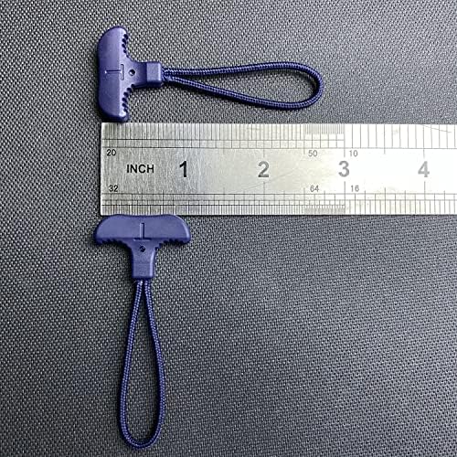 BJA Pack of 10 Pcs Heavy Duty T Shape Good Grip Zipper for Hands with Work Gloves | Arthritic Hands | Backpack Zipper Pulls