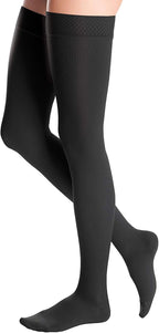 duomed Advantage 20-30 mmHg Thigh with Beaded top Band Standard Closed Toe Black x-Large