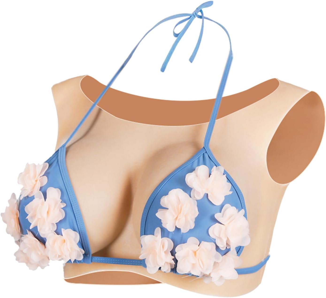 Silicone Breast Form Vest for Crossdressers - Skin Tone Enhancer for Transgender, Drag Queen & Cosplay