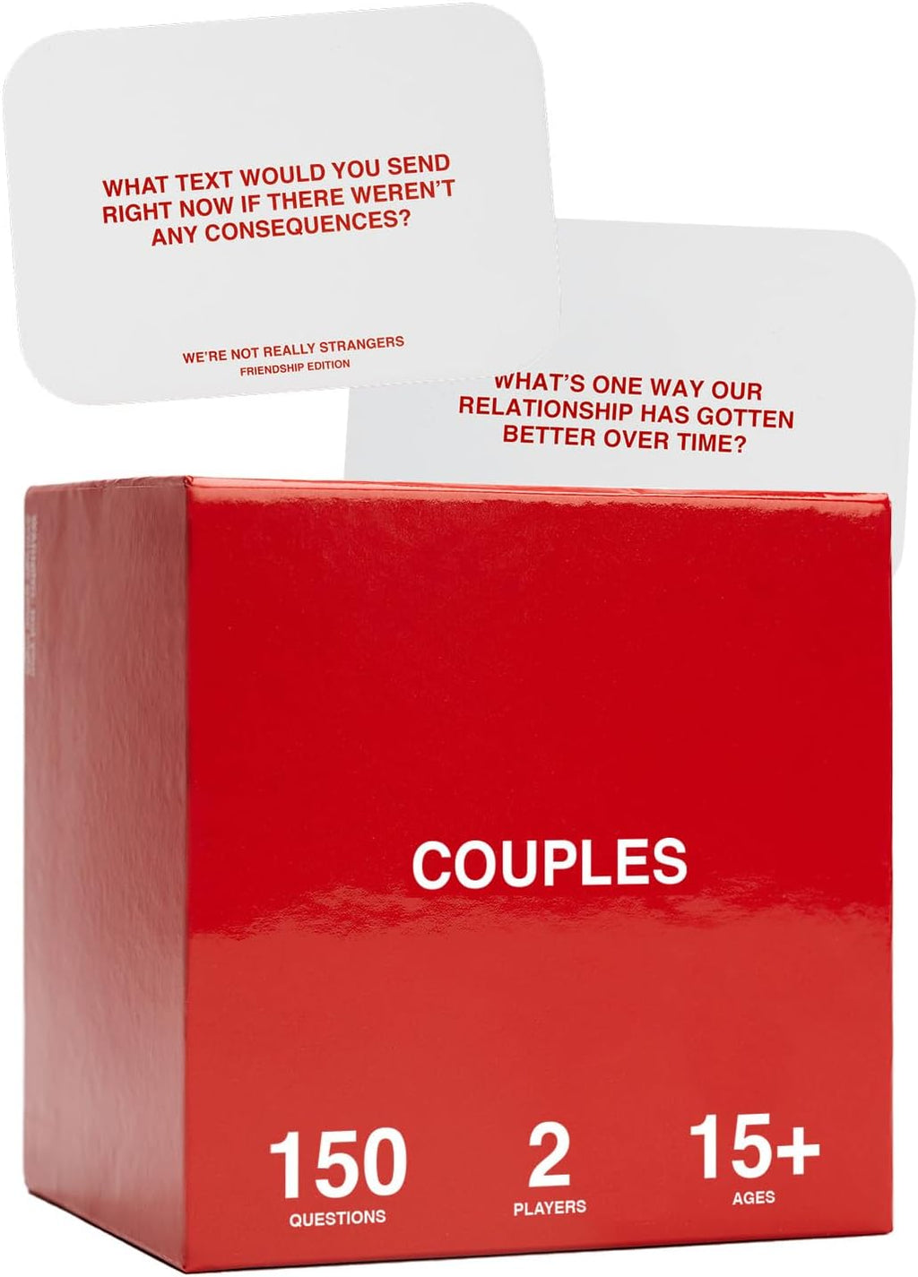 WE'RE NOT REALLY STRANGERS Couples Edition Card Game - 150 Conversation Cards for Couples - 2 Player Game for Memorable Date Nights & Game Nights, Ages 15+, 2 Players