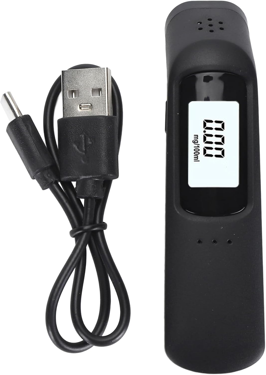 Non Contact Breath Analyze for Alcohol, 2024 Newly Upgraded Breath Analyze Tester with LCD Display Digital Accuracy, Voice Broadcast, Portable Alcohol Tester, USB Rechargeable
