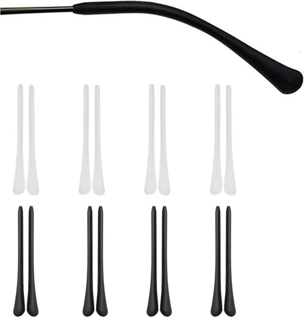 Eyeglass End Tips Ear Sock Pieces Anti-Slip Silicone Tube Holder Glasses Retainers