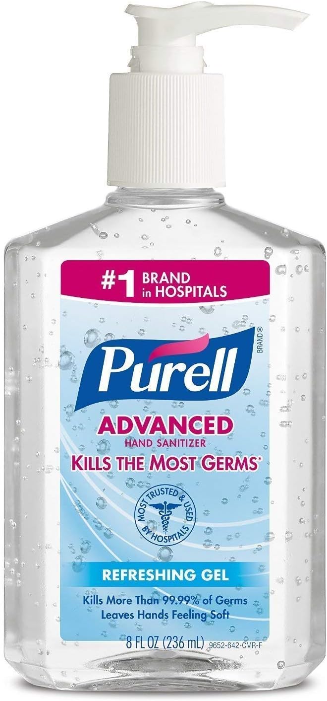 Advanced Hand Sanitizer Gel, Original, 8-oz. Pump
