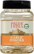 Pride of India – Garlic Fine Ground – Gourmet & Culinary Grade – Classic Seasoning to Pasta/Sauces/Dips/Bakes – Easy to Store – 8 oz. Medium Dual Sifter Bottle