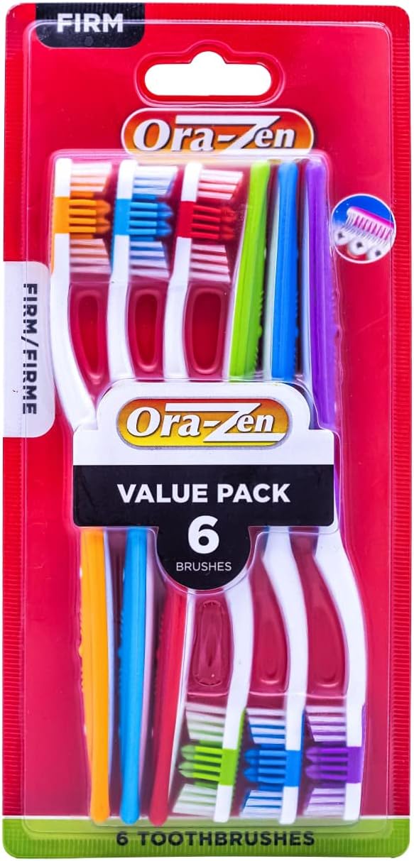 6pcs Each Firm Adult Toothbrush