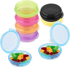 WY LIGHTING LEVEL 8pcs Small Pill Box Cute Portable Pill Case Travel Pills Organizer Box Medicine Dispenser Earplug Container Vitamin Holder Liver Oil Storage Case for Women Men Pocket Purse Briefcase