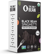 The Only Bean - Organic Black Bean Spaghetti Pasta - High Protein, Keto Friendly, Gluten-Free, Vegan, Non-GMO, Kosher, Low Carb, Plant-Based Bean Noodles - 8 oz (1 Pack)