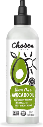Chosen Foods 100% Pure Avocado Oil Squeeze Bottle, 27 Fl Oz