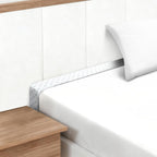 Headboard Bed Gap Filler, High Density Foam Mattress Extender Pillow, Removable, White, 39"x2"x6"