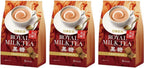 Nitto Royal Milk Tea Brown Sugar – 3 Pack (8 Sticks Each) – Japanese Instant Milk Tea with Kokutou Flavor – Rich & Creamy Sweet Black Tea – Made in Japan