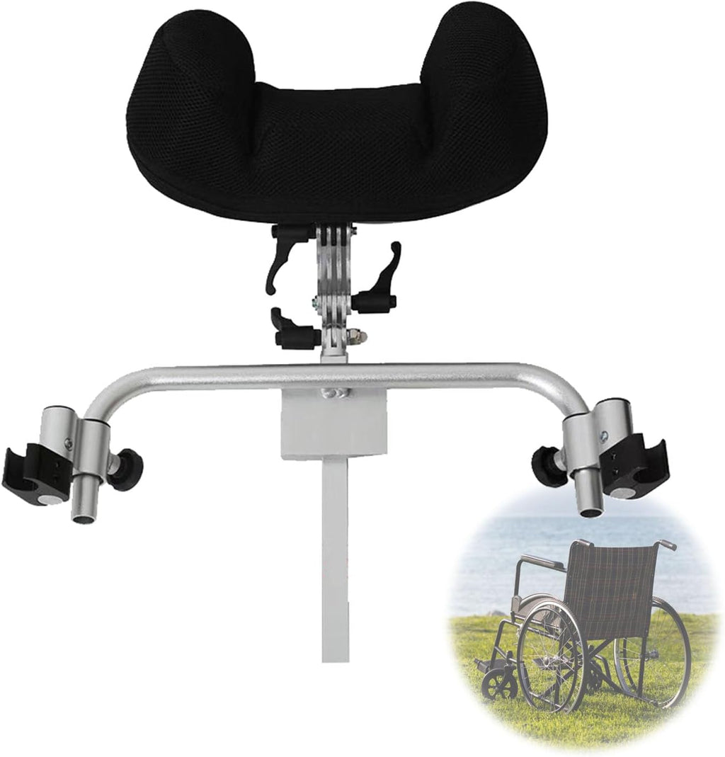 Breathable Wheelchair Headrest Neck Support,Wheelchair Accessories, Adjustable Head Straight Positioning Pillow Accessories