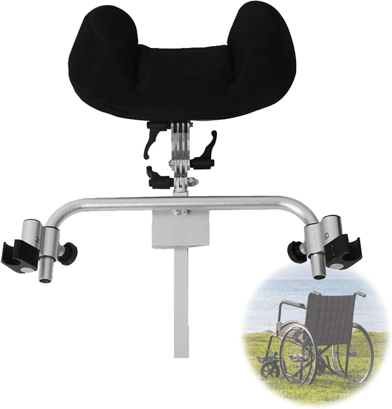 Breathable Wheelchair Headrest Neck Support,Wheelchair Accessories, Adjustable Head Straight Positioning Pillow Accessories