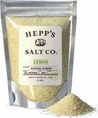 Hepp’s Salt Co. Lemon Sea Salt ǀ Real Lemon Infused Finishing Salt for Seafood, Vegetables & Cooking ǀ Bright Citrus Gourmet Sea Salt, 2.0 oz