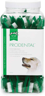 Top Performance ProDental Dual-End Toothbrushes — Convenient Toothbrushes for Cleaning Pets' Teeth, 50-Pack