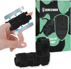 2Pcs Finger splints with 2 Metal Bar, Finger Support Brace for Trigger Finger, Broken Finger, Mallet Finger