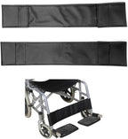 FUSHIDA 2 PCS Wheelchair Calf Strap, Soft Footrest for Disabled Elderly, Transporter Leg Strap Support, Medical Leg Restraint Use Oxford Cloth Material 20.5 x 3.9 Inch F256