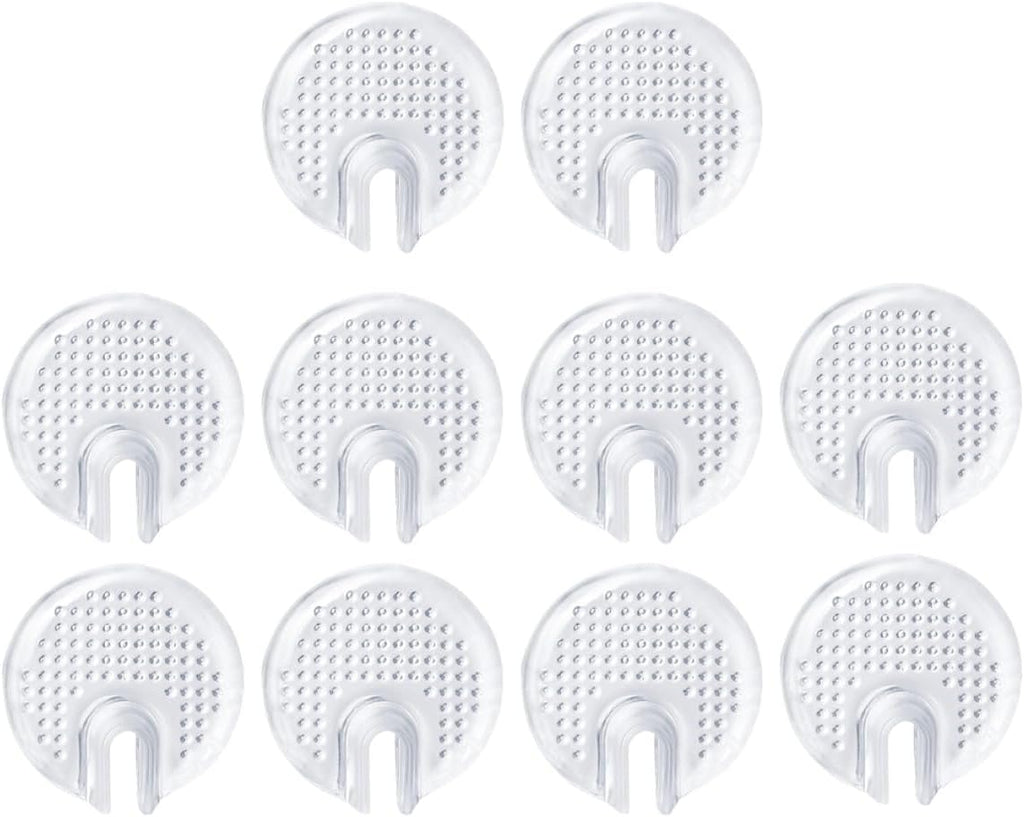 5 Pairs 5 Pairs of Professional Non-Slip Sandal Cushions Transparent Soft Forefoot Pads for Summer Sandals Adhesive Metatarsal Pads Toe Pressure Relief and Foot Protection
