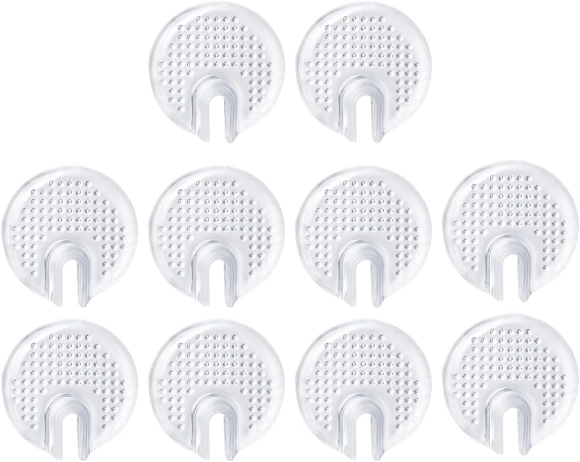 5 Pairs 5 Pairs of Professional Non-Slip Sandal Cushions Transparent Soft Forefoot Pads for Summer Sandals Adhesive Metatarsal Pads Toe Pressure Relief and Foot Protection