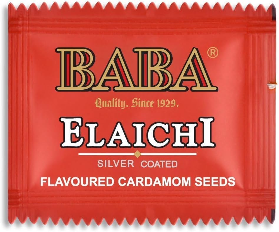 LUXCKY Silver Pearls Saffron Blended 81 Pouch (Pack of 2) Mouth freshner Flavoured Cardamom Seeds, 0.179 Gram Each
