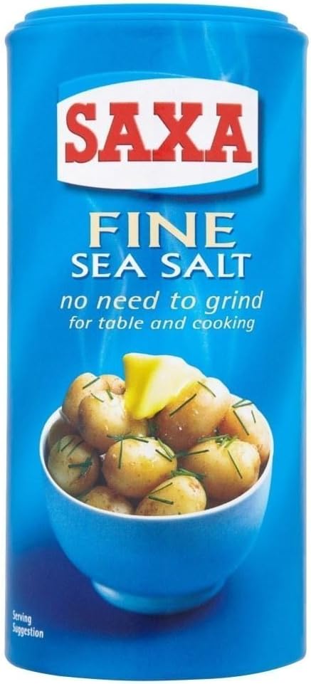 Saxa Fine Sea Salt (350g) - Pack of 6