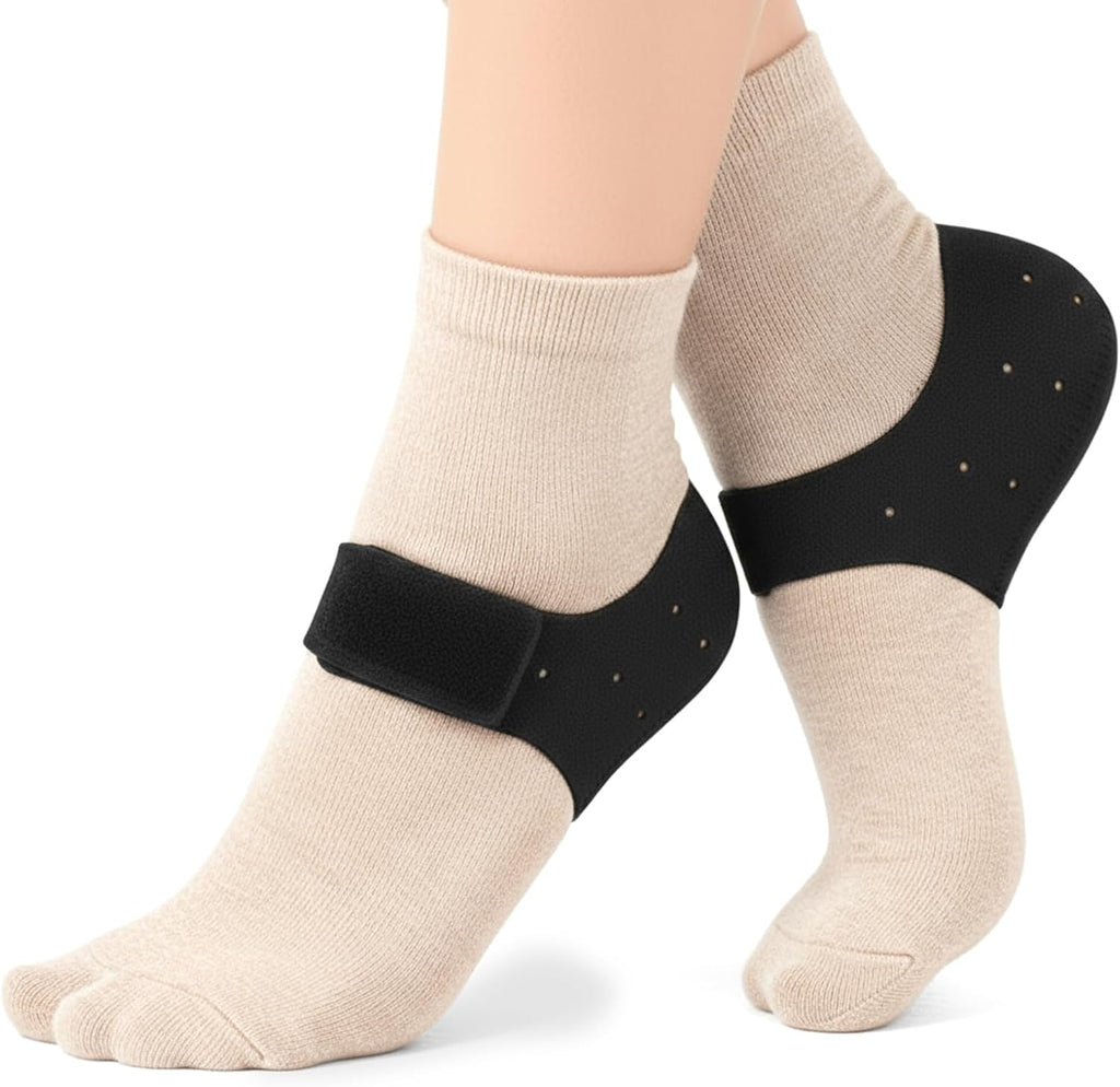 Heel Pain Relief Products - Thick Gel Heel Protector Cups for Plantar Fasciitis, Heel Supports, Achilles Tendonitis & Cracked Heels - Gel Heel Pads, for Women and Men (W 9.5-13 / M 8.5-14)