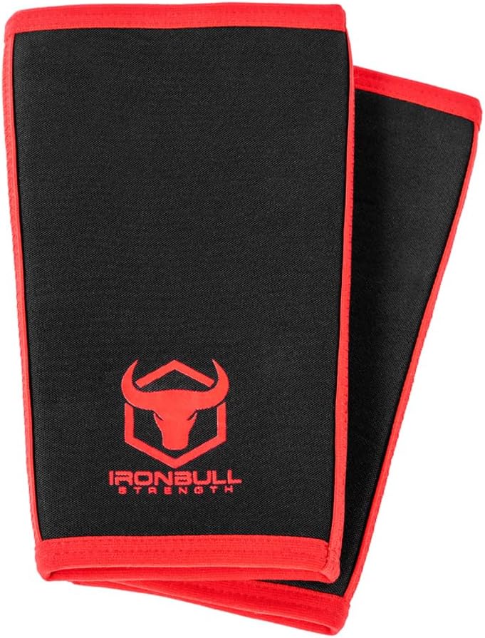 Iron Bull Strength Knee Sleeves for Powerlifting (7mm) - Weightlifting Knee Compression Sleeve for Squats - Knee Brace Support for Gym, Workout, Fitness (3X-Large)