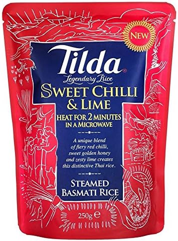 Tilda Steamed Basmati Rice Sweet Chilli & Lime (250g) - Pack of 2