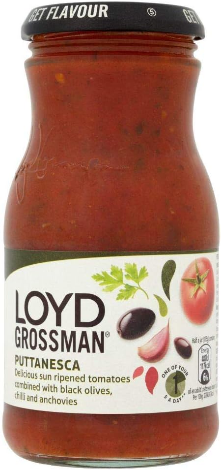 Loyd Grossman Puttanesca Pasta Sauce - 350g - Pack of 1