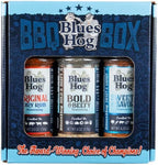 Blues Hog Seasonings Barbecue Rub Box – BBQ Variety Pack Sampler – Gourmet Dry Rub Gift Set, All‑Natural & Gluten‑Free, Made in the USA (Original, Bold & Beefy, Sweet & Savory)