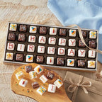 The Wisconsin Cheeseman Happy Birthday Petits Fours – Gourmet Mini Layer Cakes in Chocolate, Vanilla, Orange, and Lemon – Birthday Dessert or Cake Assortment Gift
