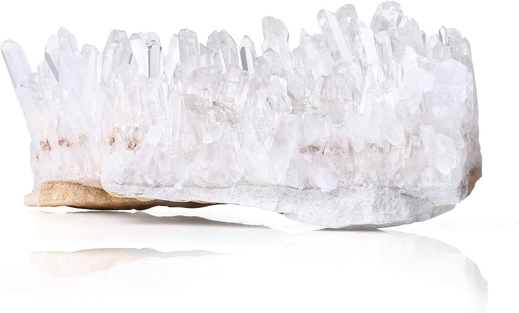 LAIDANLA Clear Quartz Crystal Natural Healing Crystals Stones Cluster Mineral Geode Gemstones for Reiki Energy Balance Calming Effects Wicca 80-100g