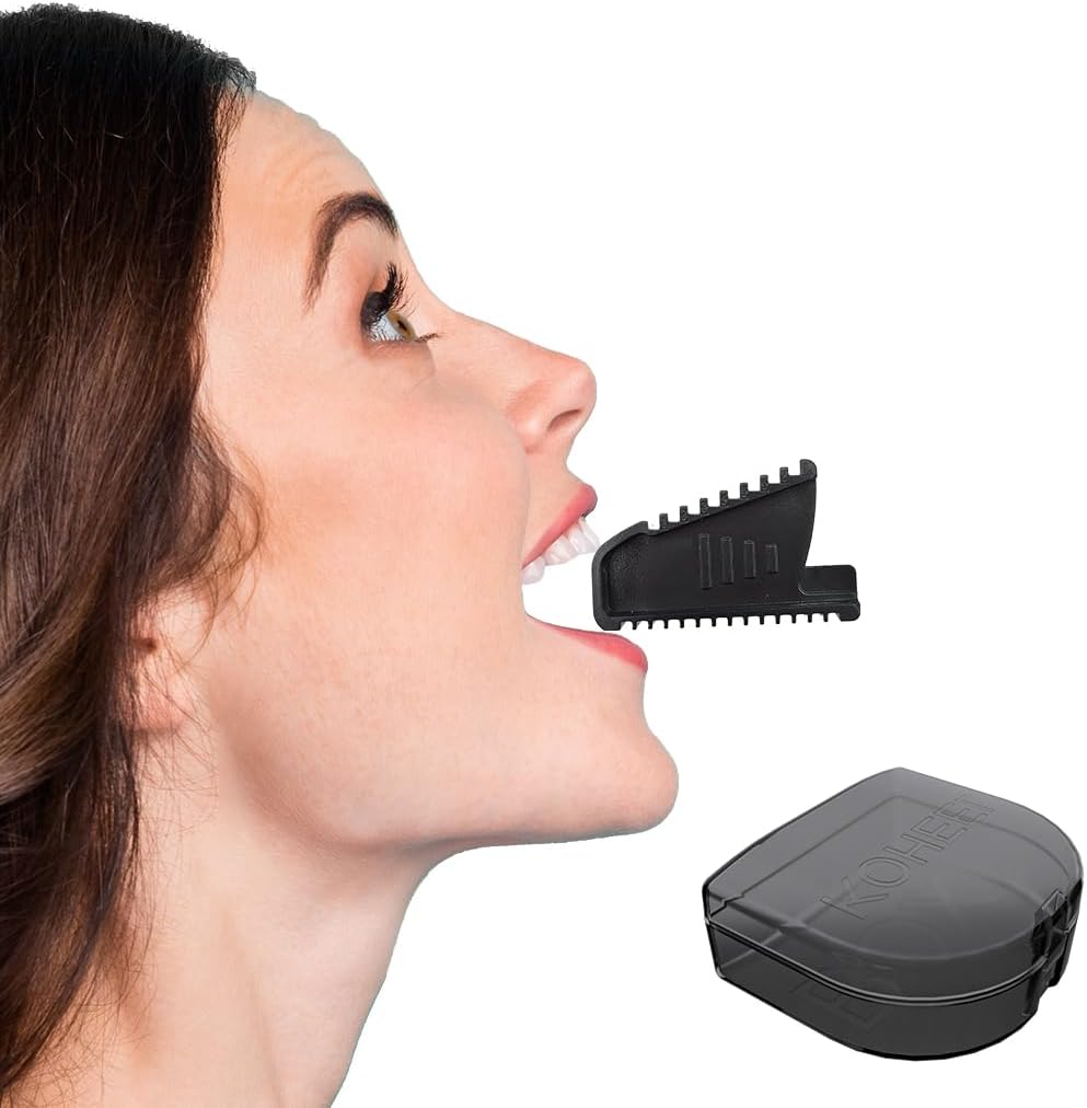 KOHEEL LR Jaw Relief Device for TMJ Pain, Jaw Tension, Teeth Grinding & Clenching, Headaches, and Limited Jaw Mobility – Passive Stretching Solution for Jaw Muscle Relaxation (1 Pack)