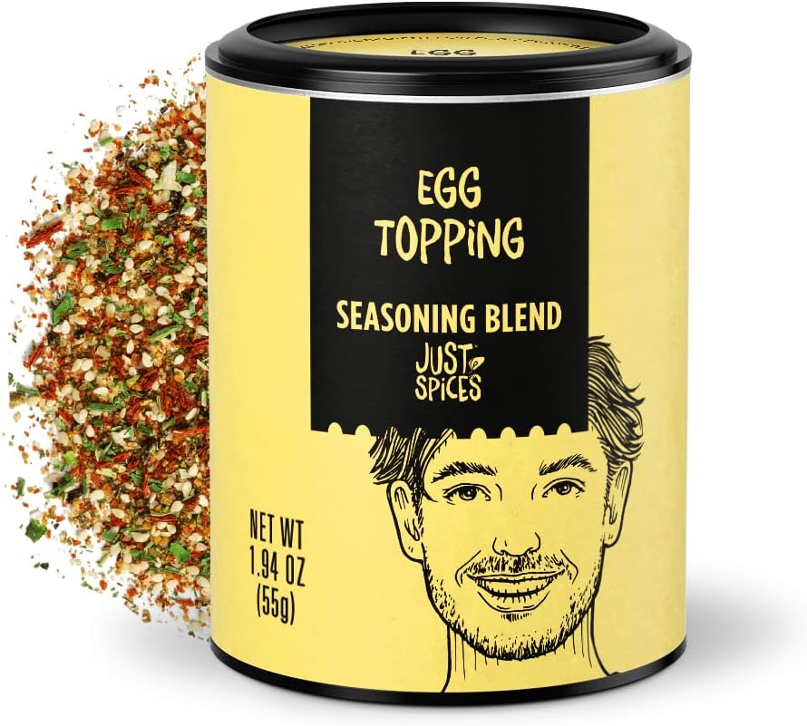 Just Spices Egg Topping, 1.94 OZ I Breakfast and egg seasoning with white sesame, chili, grated tomato, sea salt and more
