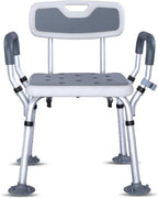 Height Adjustable Bath Shower Chair,Home Bathroom Chair,Non-Slip Portable Bathroom Shower Chairs,for Adults Elderly Disabled Pregnant Woman A