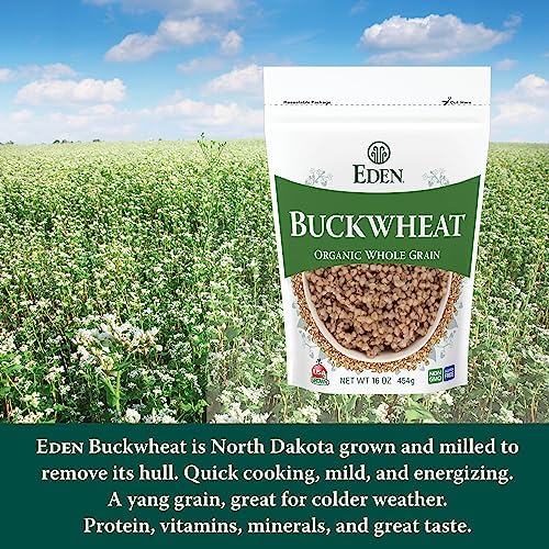 EDEN FOODS Organic Buckwheat Hulled Whole Grain, 16 OZ