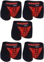 POCHY Men Physiological Enlargement Panty Tourmaline Energy Field Therapy Underwear Comfort Health Care Boxer Briefs (Color : 5pcs, Size : 4X-Large)