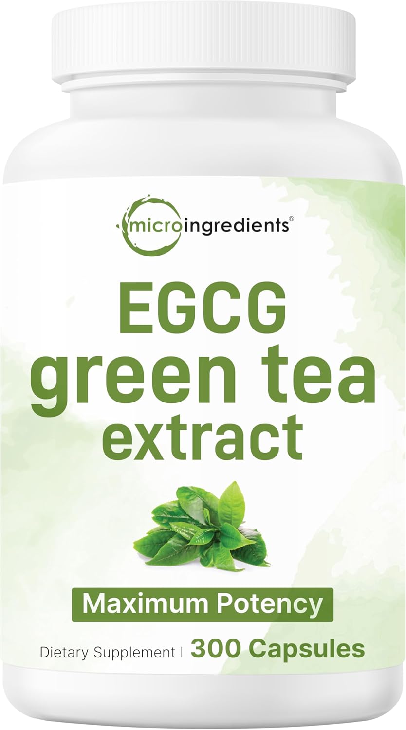 Micro Ingredients Extra Strength Green Tea Extract, 300 Capsules | 5 Month Supply | Maximum Potency Polyphenols Antioxidant Supplement for Skin, Energy, Brain & Heart Support*