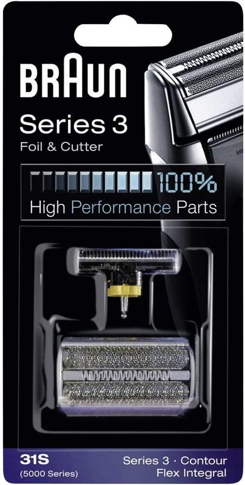 Braun 31S Replacement Foil and Cutter Cassette Multi Silver BLS Combi Pack