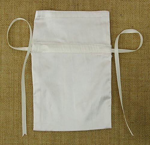 Darling Souvenir 50 Satin Drawstring Gift Pouch Small Wedding Party Favors Bag - 8" x 10" inches Baby Shower Thank You Pouches- White