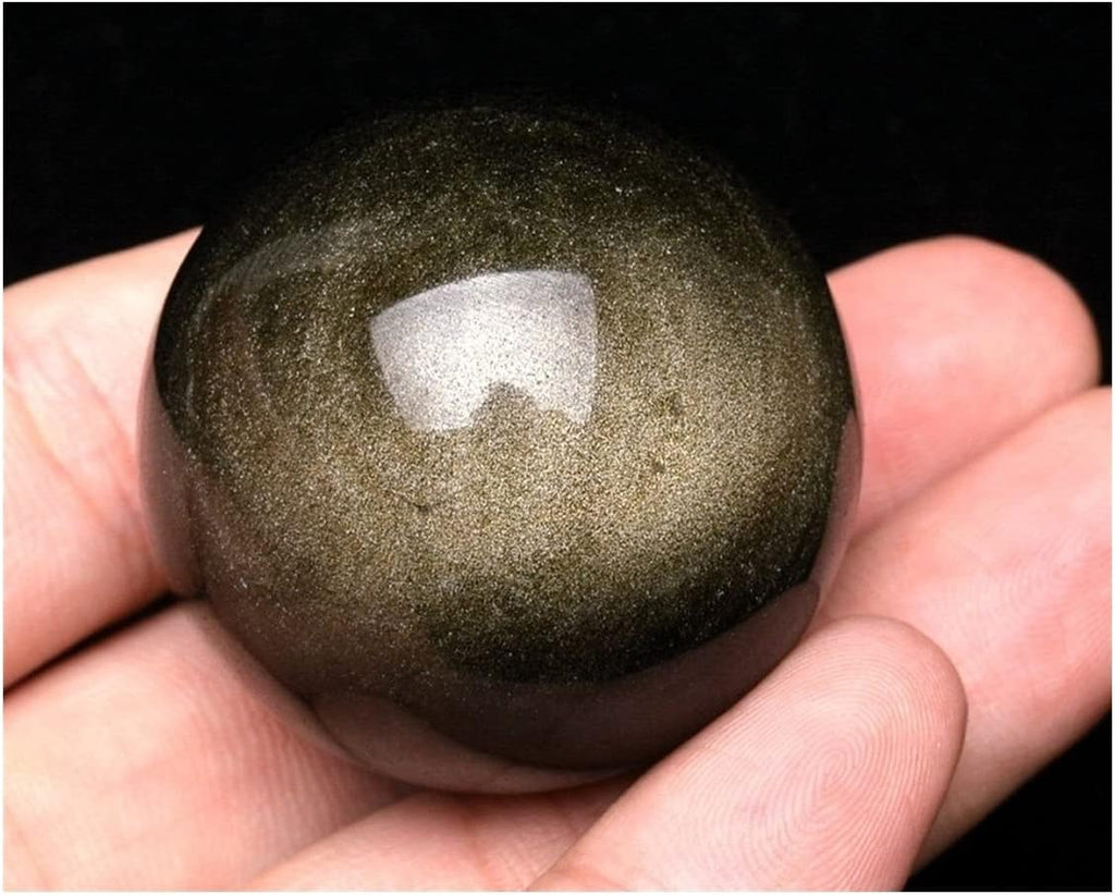 Health & Household Obsidian Sphere Gold Sheen Polished Crystal Sphere Ball Decoration Gift