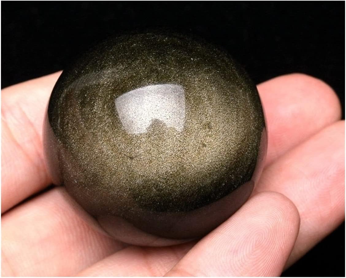 Health & Household Obsidian Sphere Gold Sheen Polished Crystal Sphere Ball Decoration Gift