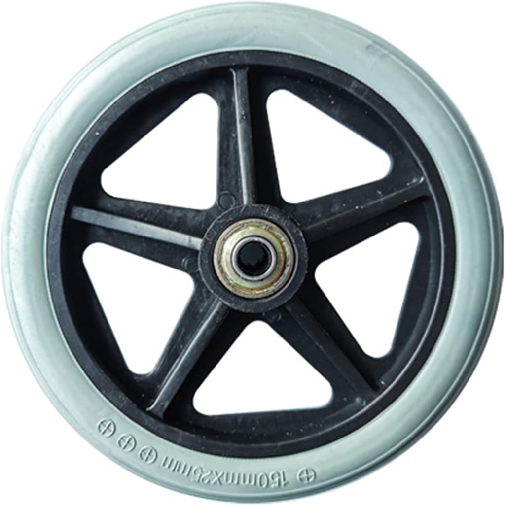 One 6 inch 7 inch 8 inch Manual Wheelchair Accessories Front Wheel Alloy Front Wheel Solid Wheel Wheel/Gray/6Inch