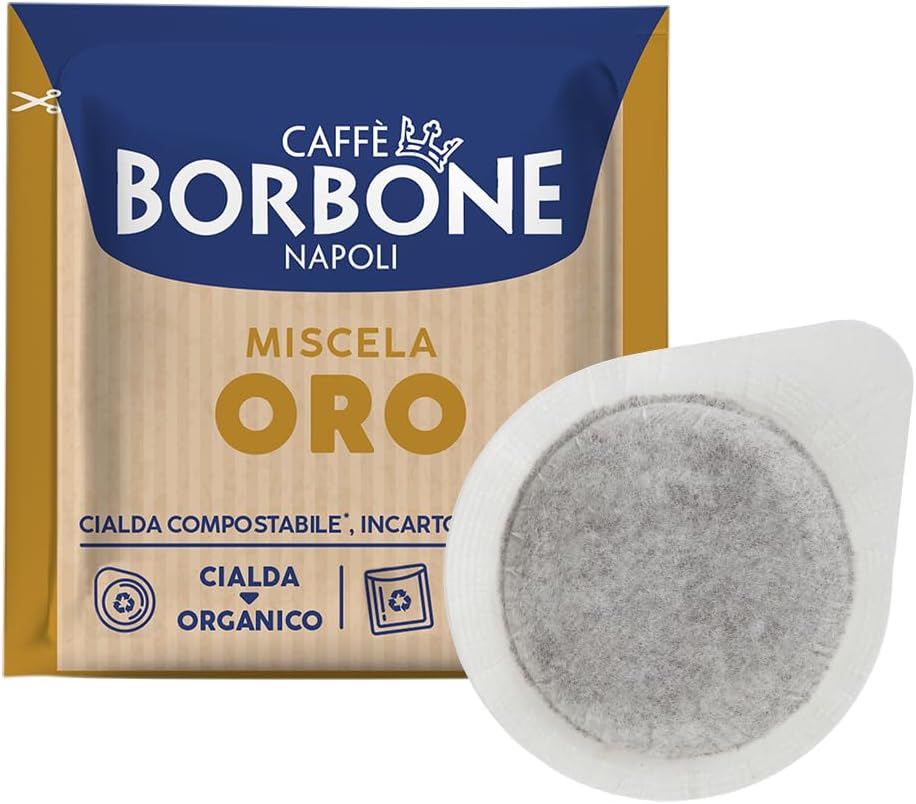 Caffè Borbone Espresso Pods, Miscela Oro Gold Blend, Dark Roast ESE Pods - 150 Count