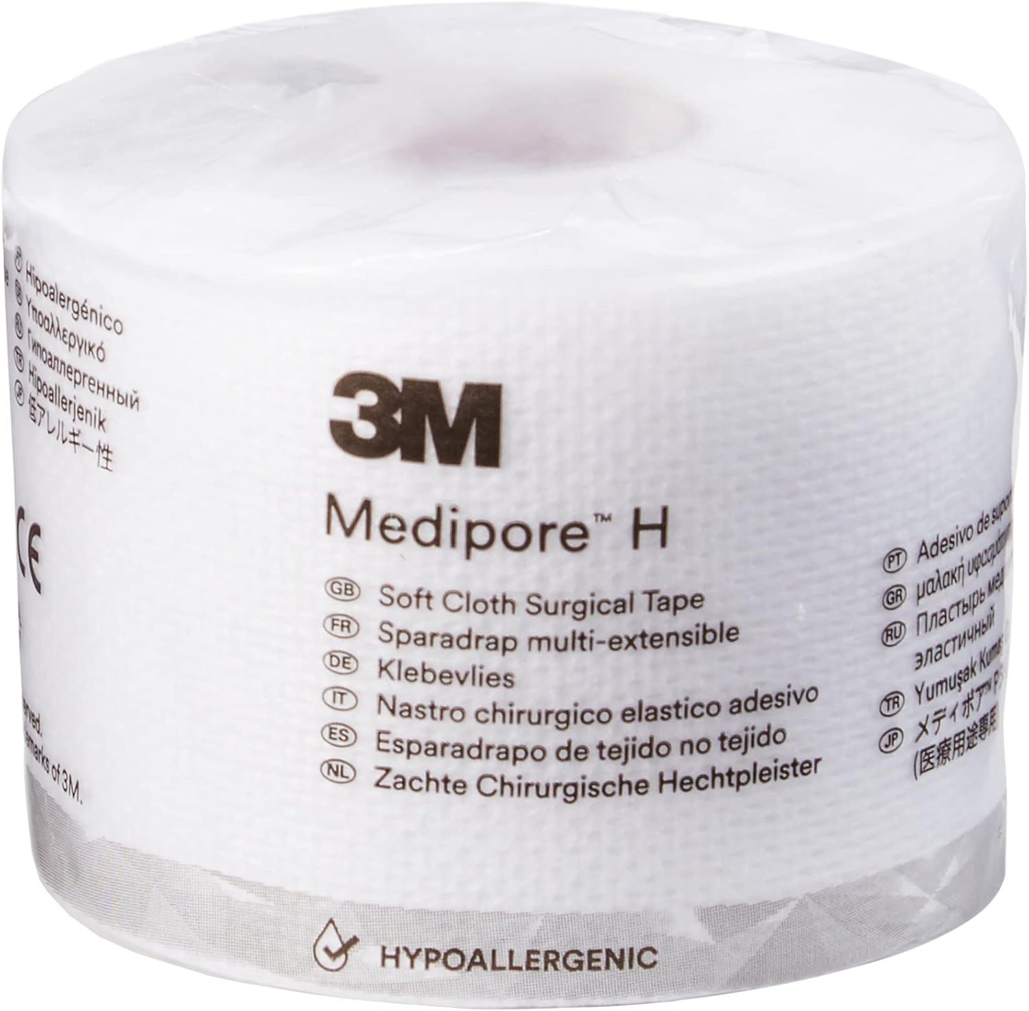 3M™ Medipore™ H Soft Cloth Surgical Tape 2862, 2 inch x 10 yard (5cm x 9,1m), 12 Rolls/Case
