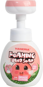 VANERIA Kids Foaming Hand Soap,Flower Stamp,Moisturizing and Gentle Hand Soap for Baby,Kids and Adults with Sensitive Skin 250ml/8.45 Fl Oz