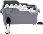 Golf Ball Dispenser, Powerless Automatic Golf Ball Tee Up Machine,No Electricity Required, Golf Simulator for Home Indoor,Green/Grey