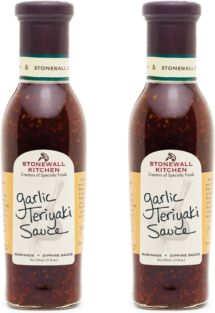 Stonewall Kitchen Garlic Teriyaki Sauce, 11 Ounces (Pack of 2)