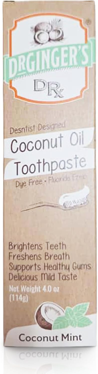 Dr. Ginger's Coconut Oil Fluoride-Free 4oz